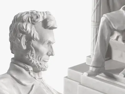  Lincoln Memorial Monument Figure with Pedestal 