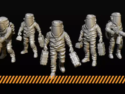 Hazmat team 3D print model