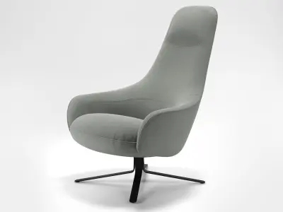 Moa High Back Chair 3D model