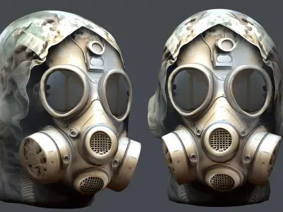 Helmet 3d model military combat Low-poly  Low-poly 3D model