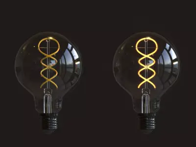 Edison Crown LED bulb 3D model