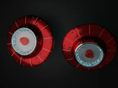 spaceship with dome 3D model