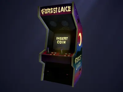 arcade game Low-poly 3D model