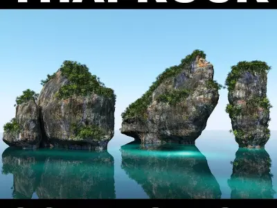 Thai Rock Collection 3D model
