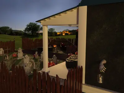 Halloween Porch 3D model