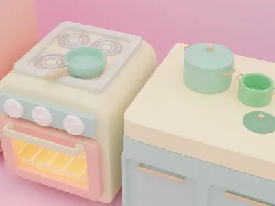 Kitchen  3D model get