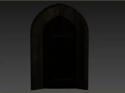 Medieval Door  Low-poly 3D model