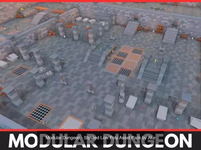 Stylized Mobile Game Asset MEGA Bundle 3D Model Pack