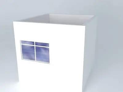 elianiorkut cube with window Free 3D model