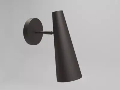 Applique outdoor wall sconce with shade 3D model