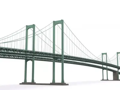 Bridges USA Low-poly 3D model