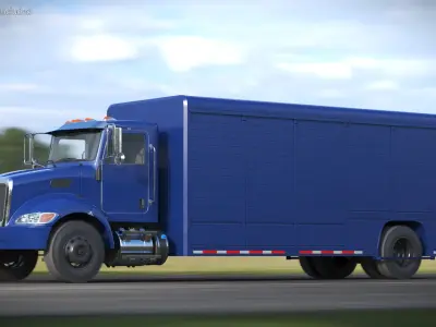  Medium Duty Box Truck 4x2 Blue 