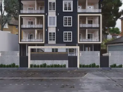 Exterior residential Building   3D model