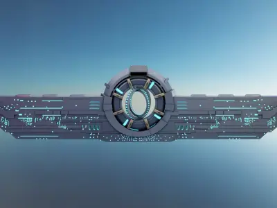 Sci-Fi Alien Spaceship 3D model