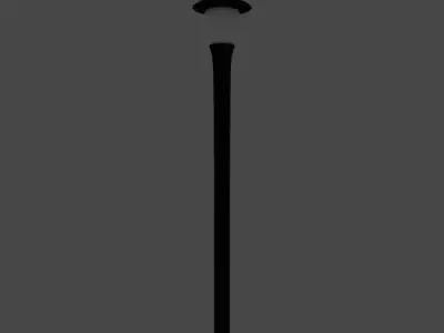 Street Light Set Low-poly 3D model