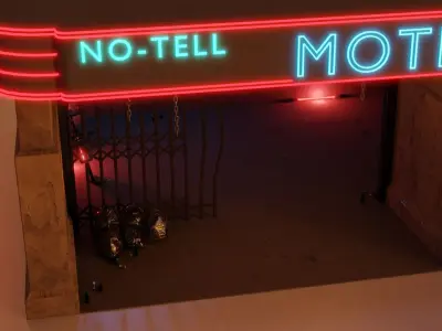 No Tell Motel 3D model