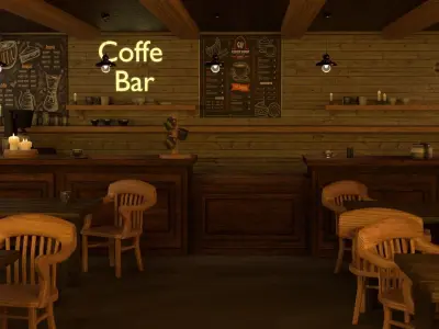 Coffee Shop 3D model