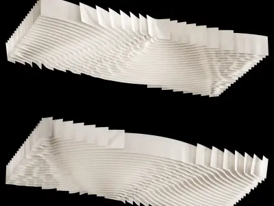 decorative fabric ceiling 3D model