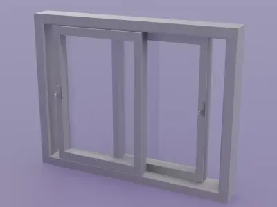 Sliding window - 180x140 V2 Low-poly 3D model