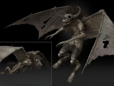 Flying Beasts Bundle 3D Model Pack