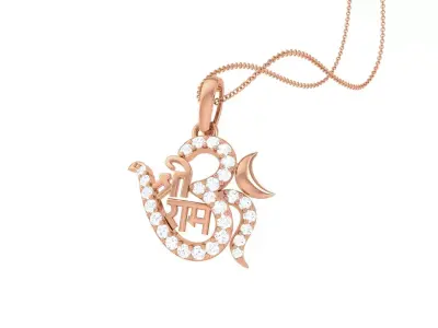 Shree Ram Pendant 3D print model