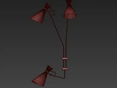 Simone three lamps 3D model