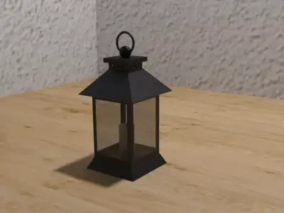 set of 3 lanterns 3D model