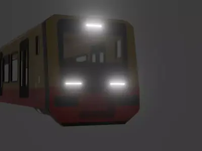 BR 484 Berlin S-Bahn Mid Poly 3D Model 3D model