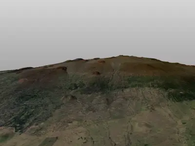 terrain 3d model Low-poly 3D model