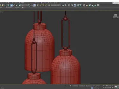 VALENTINA MULTI LIGHT PENDANT Low-poly 3D model