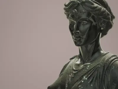 Artemis Bust High Detail 3D STL Model 3D model