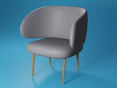 SOFA CHAIR Low-poly 3D model buy