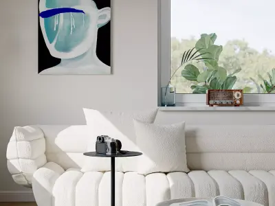 Modern style living room 3D model