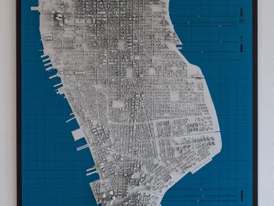 Manhattan 3D Print NYC NEW YORK CITY PART 2 through 9  3D print model