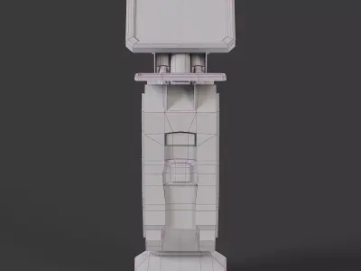 scifi stand Low-poly 3D model