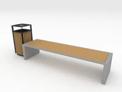 Bench Park 35 3D model