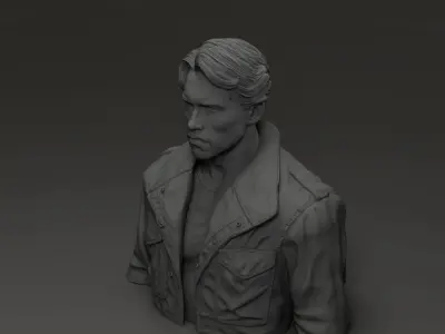 Arnold Schwarzenegger - T-800 - Terminator 1984 3D print model