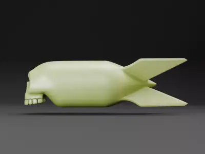 Skull Bomb  Stylized 3D Printable Model 3D print model