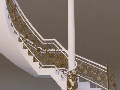 classical staircase 2 3D model