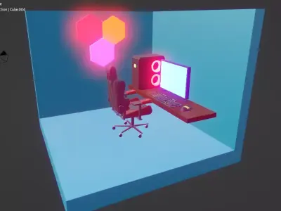 Gaming Room Free 3D model