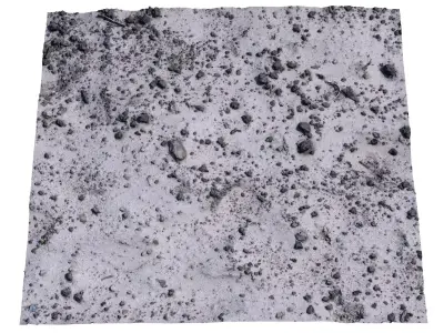 Sand with bits of earth scan 24 Low-poly 3D model