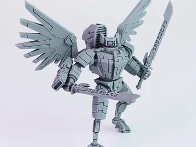 XE7 Angel Battlesuit  Greater Good 3D print model