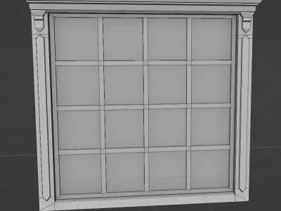 Old Window  Free low-poly 3D model
