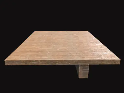 Medieval Floor V03 Low-poly 3D model