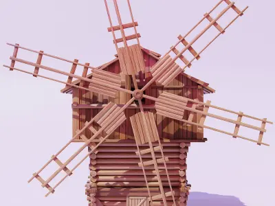 Medieval House 3D model  Low-poly 3D model
