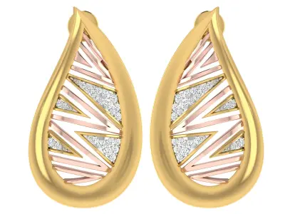 Women Pendant Earring Sets 3dm STL OBJ FBX Renders Details 3D print model 15