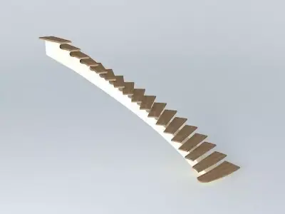metal stairs 3D model