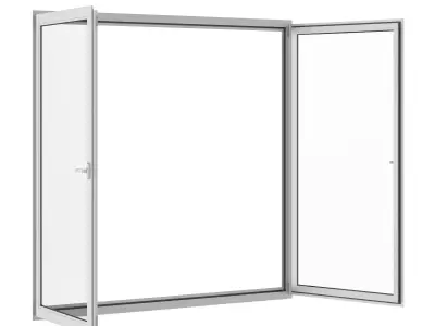 Metal Window 2214mm x 2100mm 3D model