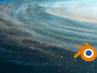 blender eevee realtime galaxy 3D model