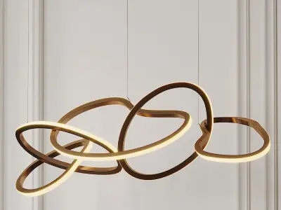 Unity Linear Pendant by Et2 3D model